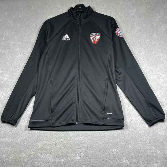 Adidas FC Bayern Munich Jacket Mens Medium Black Athletic GPS Soccer Training - Picture 1 of 13